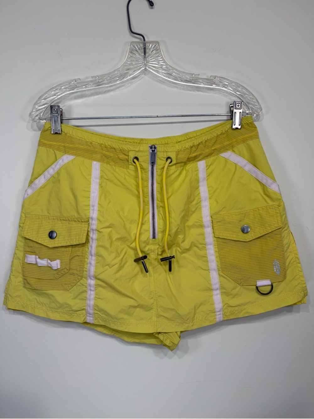 Free People FP Movement Womens Moonbeam Cargo Skort Yellow Utility Gorp Medium